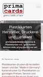 Mobile Screenshot of primacards.de